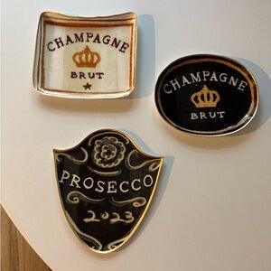 Gold and Black Trinket Dishes